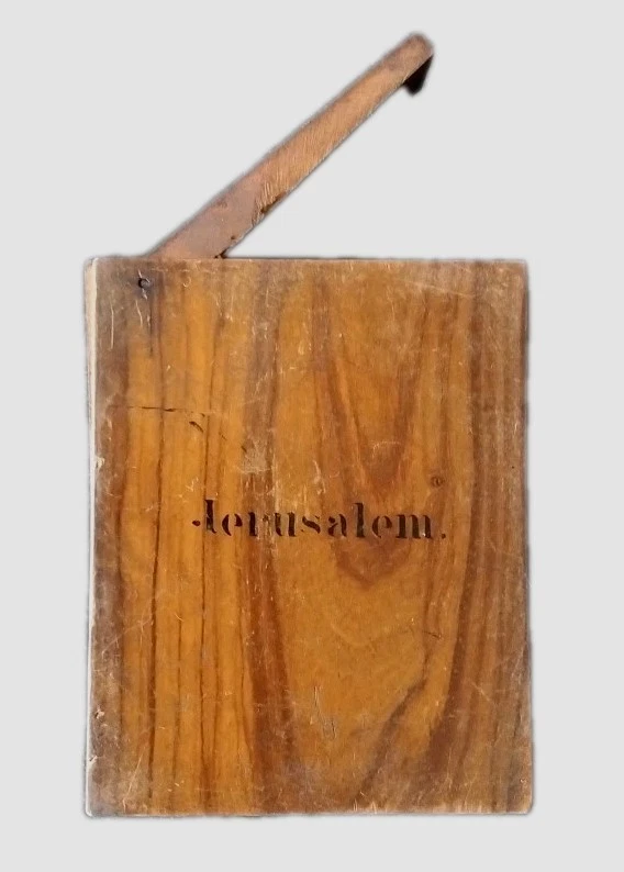 Vintage Collectable Wooden Jerusalem themed Cigarette case - Image 1 of 4