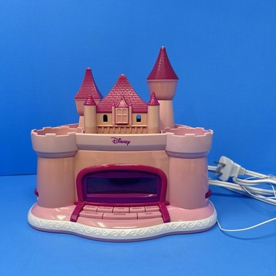 Disney Princess Castle Pink Alarm Clock Radio AM FM Music Kids Room Decor Tested
