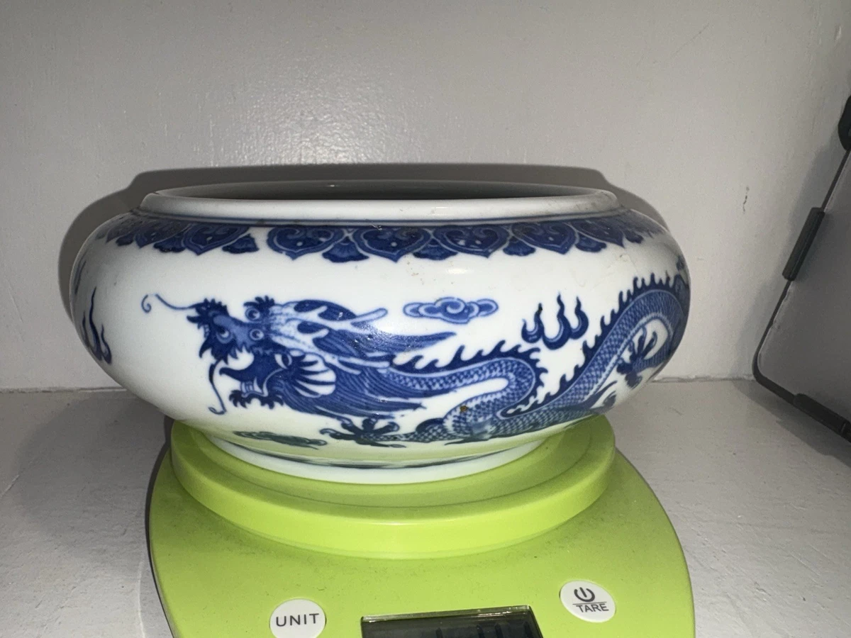 蓝色陶瓷1900-1940 中国古董碗| eBay