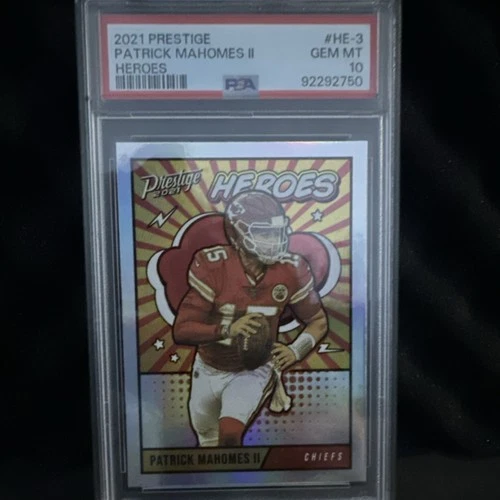 2021 Panini Prestige Heroes Patrick Mahomes II #HE-3 Chiefs PSA 10