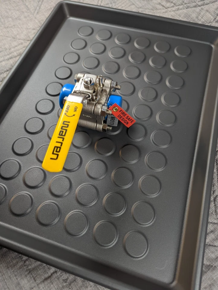 Warren 3/4" CF8M Stainless Steel Ball Valve 2000 WOG Fire-Safe 3-Piece - Image 3 of 4