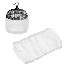 Bird Cage Seed Catcher, 6 Inch Bird Cage Net Cover, White, XS 