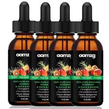 Tgideas Rosemary Oil For Hair Growth Infused With Batana, Argan, Jojoba | 4 Pack