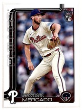 2025 Topps Michael Mercado RC Philadelphia Phillies #582