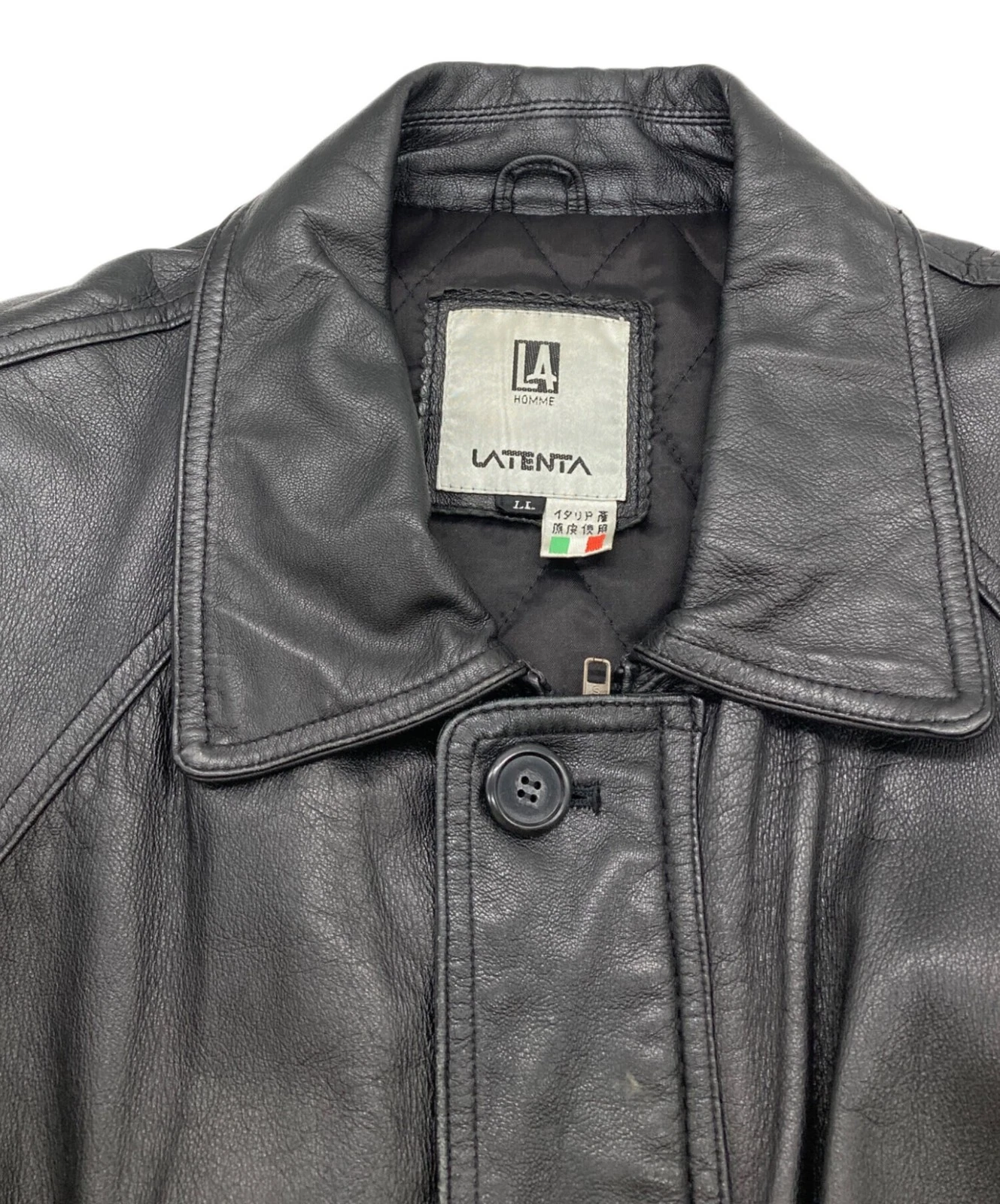 Latenta Leather Jacket Men's Size XL Black image 3