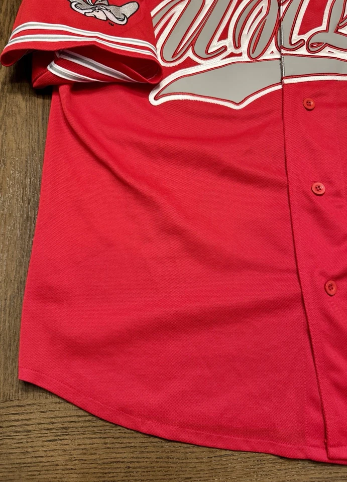 CAMISETA DE BÉISBOL VINTAGE AÑOS 90 STARTER UNLV para hombre XL roja ¡Hey Reb! Logo Raro 2Pac Foto 2 de 4