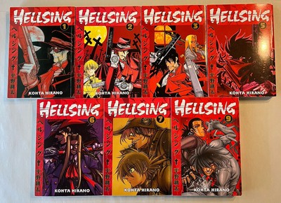 Hellsing Vol 1, 2, 3, 4, 5, 6, 7, 9 Manga   English Kohta Hirano Dark Horse