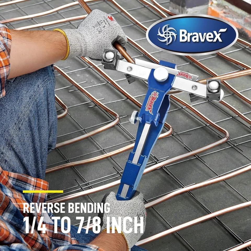 Attrezzi per Piegatubi Hvac - Kit Piegatubi Con Curvatura Inversa Da 1/4 a 7/8 P - Immagine 4 di 4