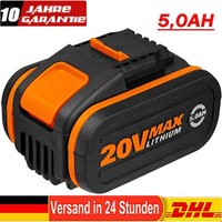 5000Mah 20V Max 5,0Ah Akku FüR Worx Original Ersatzakku WA3553 WA3556 WA3551