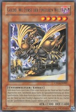 YuGiOh Goldd, Wu-Fürst der Finsteren Welt CP03-DE007 Rare Good unl.