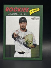#26 Jaden Hill Green 2026 Topps Heritage