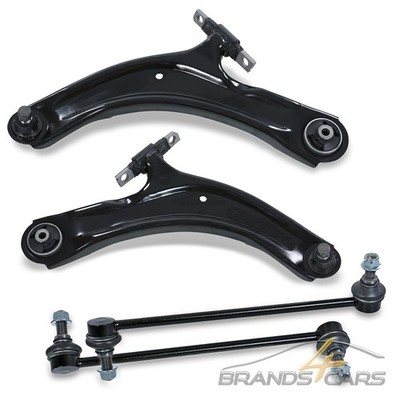 ATEC 2x QUERLENKER+2x KOPPELSTANGE VORNE FÜR NISSAN QASHQAI 07-14 X-TRAIL T31