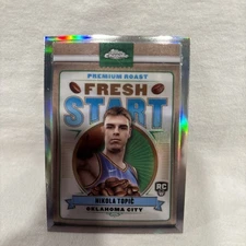 NIKOLA TOPIC 2024-25 TOPPS CHROME ROOKIE PREMIUM ROAST FRESH START RC Q4081