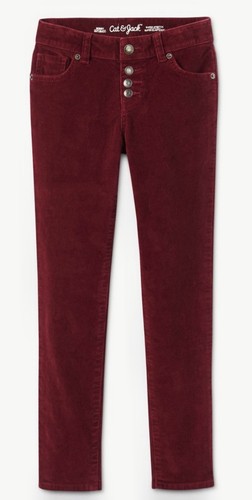 Cat & Jack Mädchen Rot Burgunder Cord Hose Skinny Super Stretch Gr. 5 - Bild 1 von 1