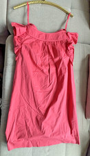 RED VALENTINO Coral Pink Synthetic Sleves Dress Size EU= 46/ US=10