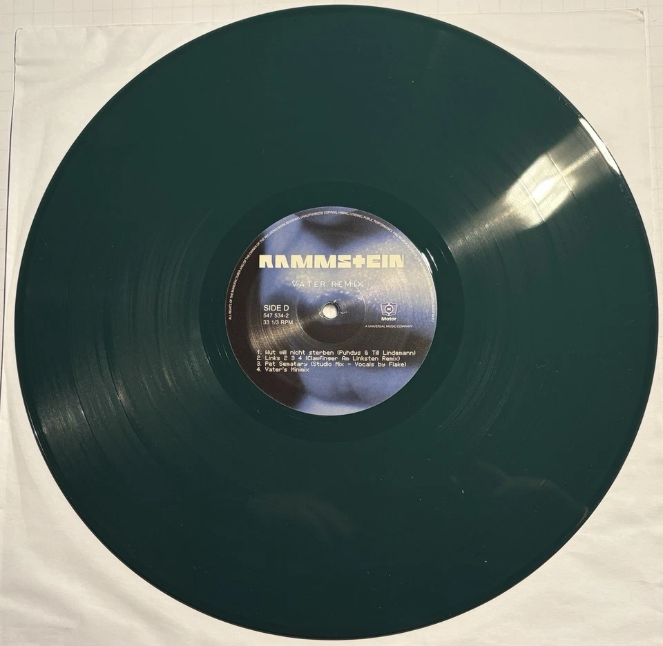 Till Lindemann signiert Rammstein Doppel LP Vater Remix signed Autogramm Orig. - Bild 4 von 4