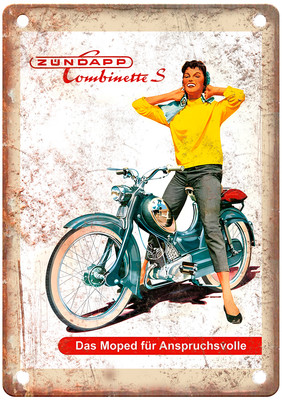 1957 Vintage Motorcycle Poster Ad Retro Look Reproduction Metal Sign F268