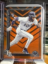 2025 Topps Update Chandler Simpson #US277 Holiday Orange & Black Foil (RC)