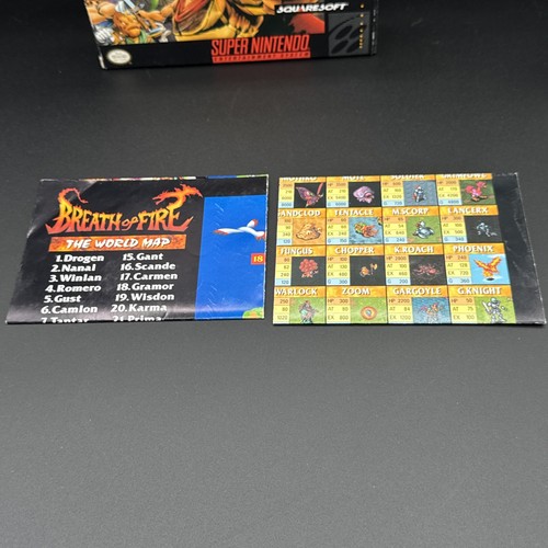 Breath of Fire (Super Nintendo SNES, 1994) CIB - Complete w/posters + Reg Card - Picture 12 of 22