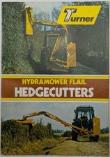 Original Turner Hydramower Flail Hedgecutters Brochure, c 1980's.