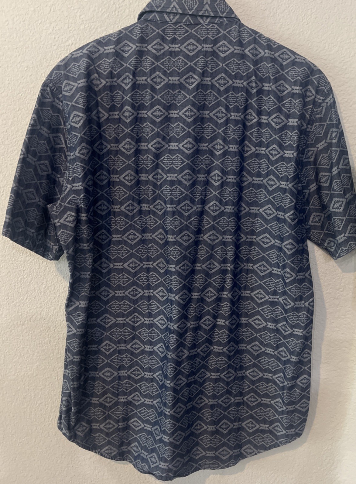 Pendleton Mens BLUE Aztec Button Down Short Sleev… - image 5