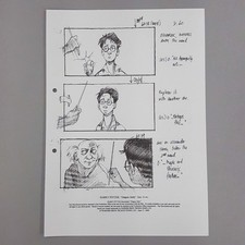 Harry Potter Production Used Storyboard Ollivander Wand Scene Sc 60-61