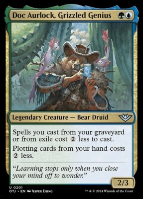*MtG: 4x Doc Aurlock, Grizzled Genius - Outlaws of Thunder Junction UC magicman*