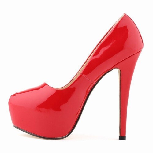 Damen High Heels Pumps 14 cm runde Spitze Stilettos sexy Damen Hochzeit Schuhe - Bild 15 von 38