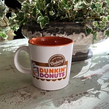 Coffee Mug Dunkin Donuts Bakery Series LEFT HAND White Logo Tea Cup for Lefties