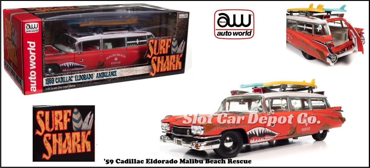 Auto World 1959 Cadillac Eldorado Malibu Beach Rescue 1:18