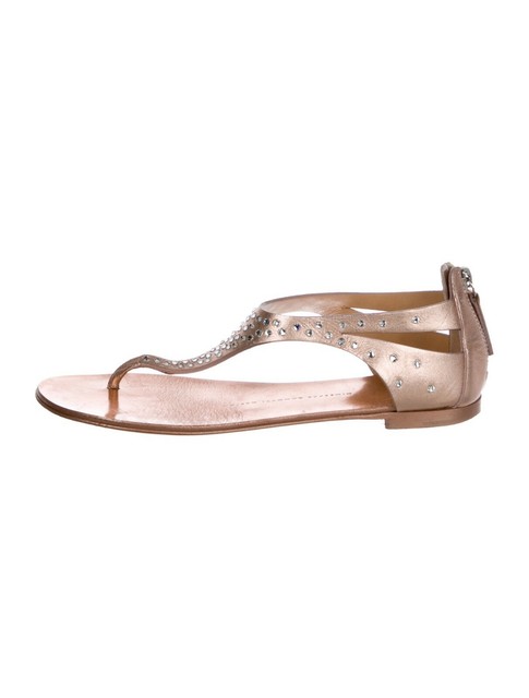 rose gold thong sandals