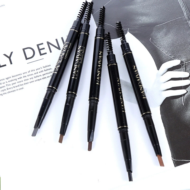 2 IN 1 Wasserfest Zeichnung Augenbrauen Eyeliner Augenbrauen Stift Make-Up, US ∧ - Bild 2 von 4