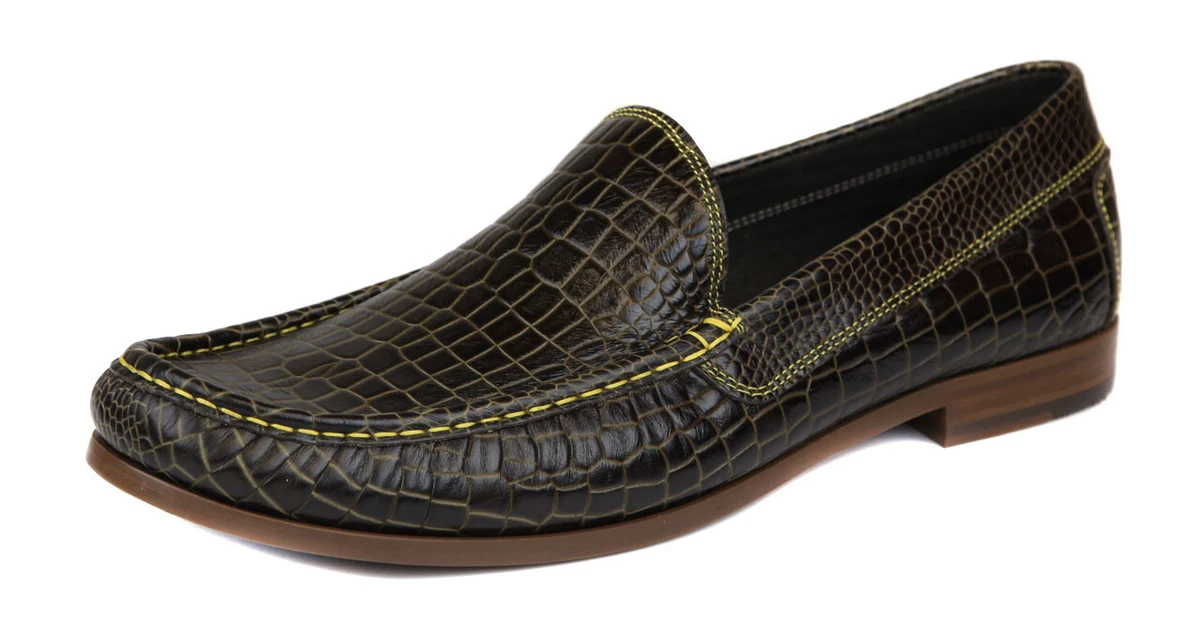 Donald j pliner crocodile best sale loafers