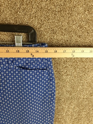 Old Navy Pixie Skinny Pant Womens 10 Blue White Geometric Mid Rise Ankle Stretch - Picture 7 of 11
