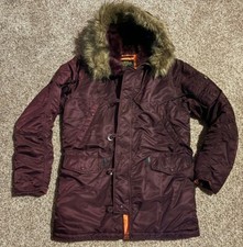 NEAR MINT ALPHA INDUSTRIES Extreme Weather Parka Jacket Coat Men M Maroon