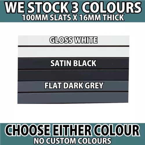 Batten Modern Custom Fence Black White Grey aluminium Blade Fencing Finn Style - Picture 12 of 16