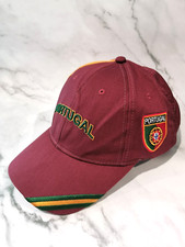 Portugal Team AJM Brand Maroon Baseball Cap Adult Size - Used Official Hat
