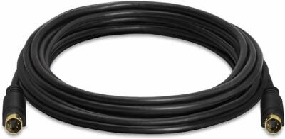 Câble S-Video 150 Cm DIN 8 Broches Mâle Vers Mâle – Connexion Vidéo Haute Qualité Noir Stable