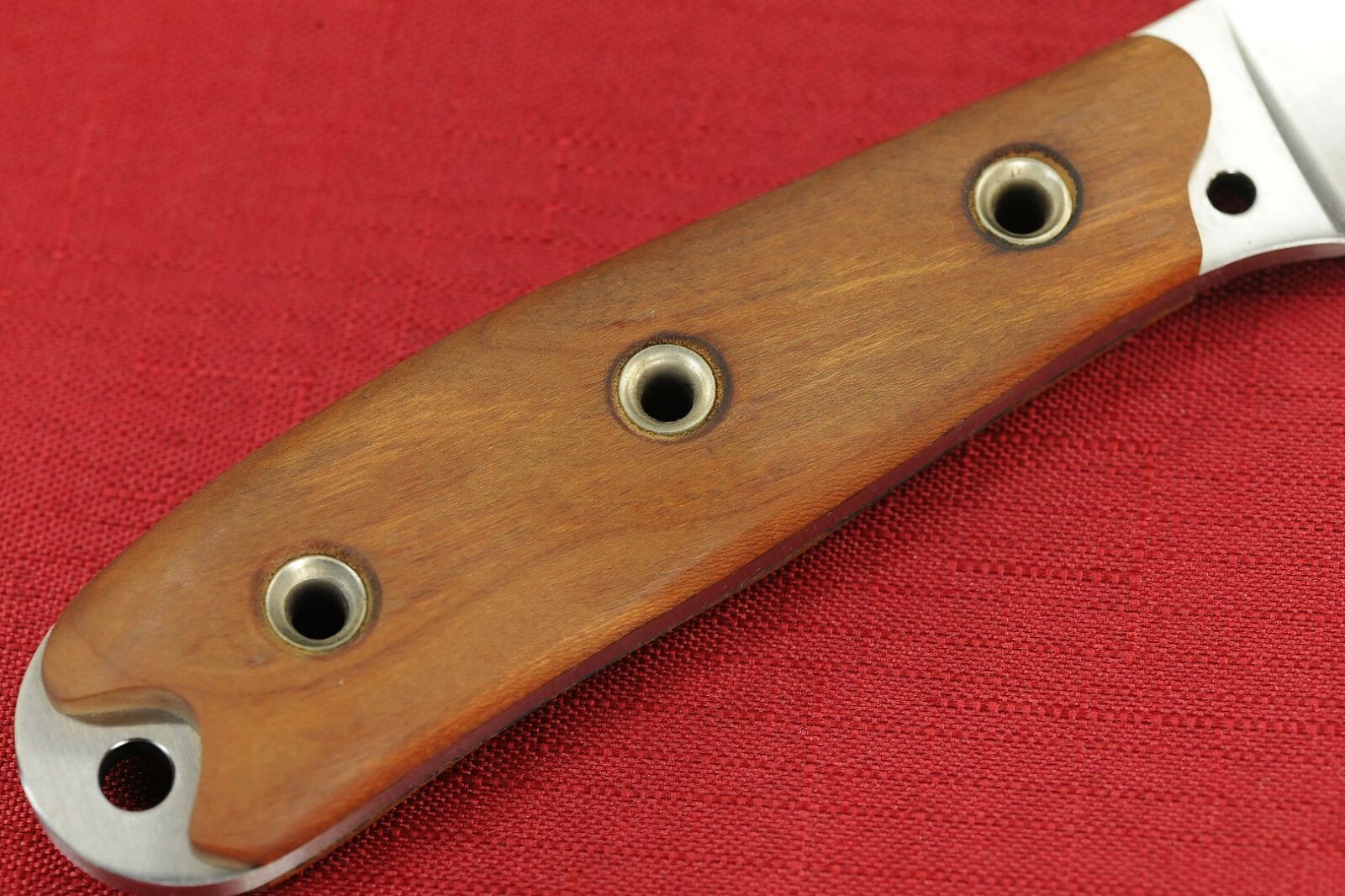 2011 Busse Custom HOG MUK .16" Convexed Satin Blade, Full Cherry Wood Handle