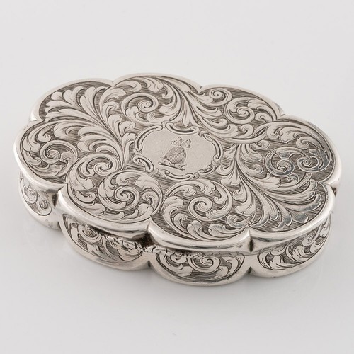 Nathaniel Mills Silver Snuff Box Birmingham 1842 - Picture 2 of 8
