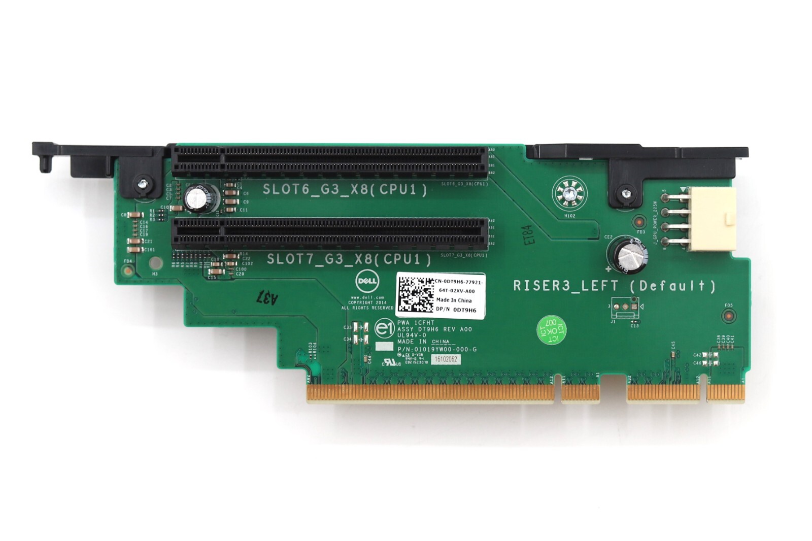 Dell PowerEdge R730 Dual-Slot PCIe x8 Riser Card Dell P/N: 0DT9H6 Tested Working