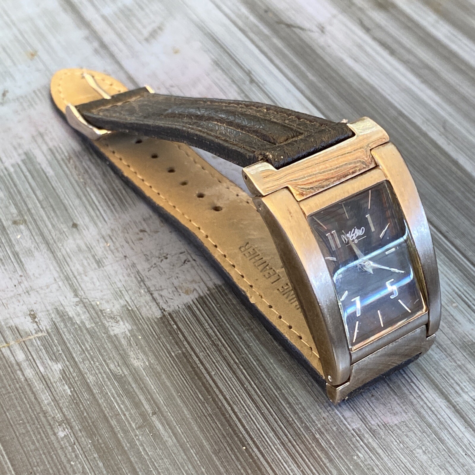 Mossimo Black Dial Silver Tone Rectangle Case Bla… - image 3