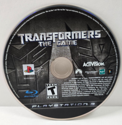 Transformers The Game - PlayStation 3, PS3 - Disc Only - Tested