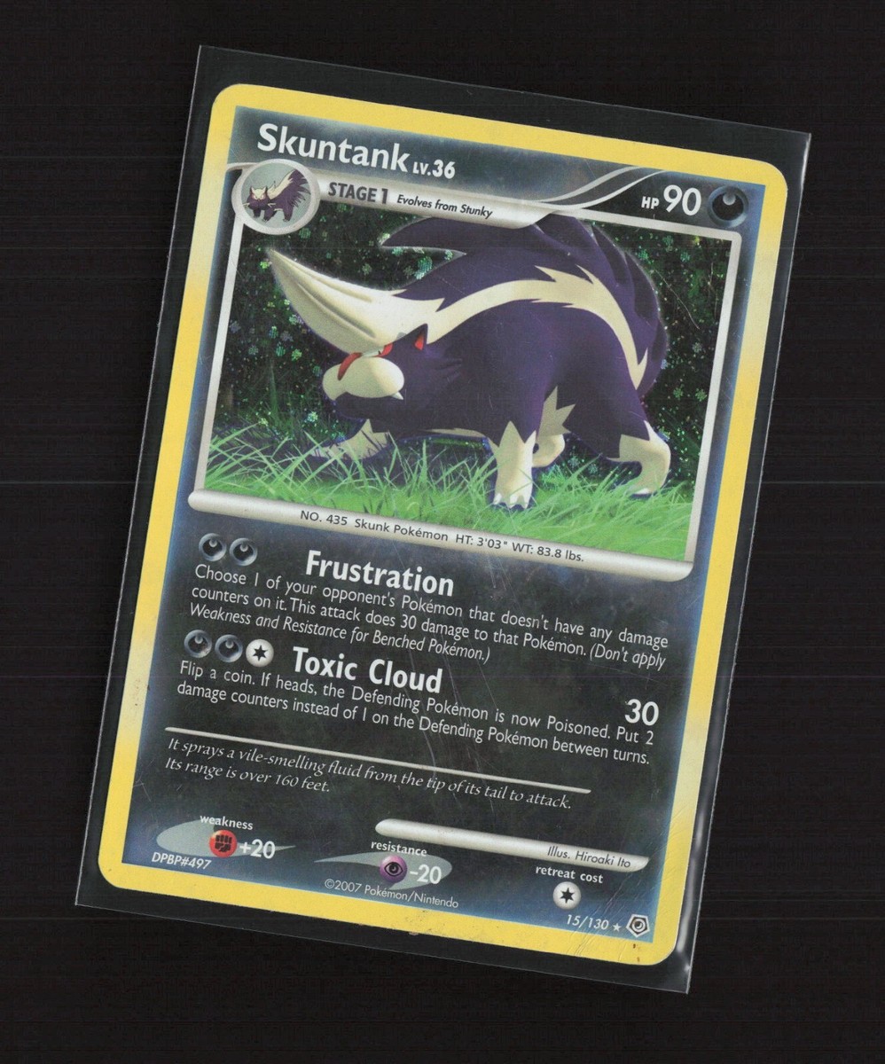 Skuntank 15/130 Diamond & Pearl Holo Rare Pokemon Card