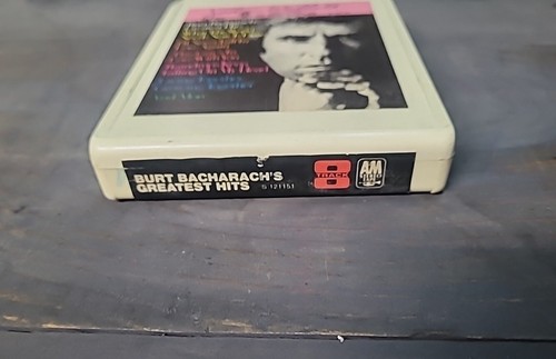 1973 Burt Bacharach's Greatest Hits 8-Track Tape 8T 3661 Vintage Nice Look White - Picture 2 of 3
