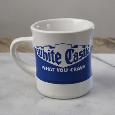 WHITE CASTLE HAMBURGER What You Crave 1998 Coffee Mug