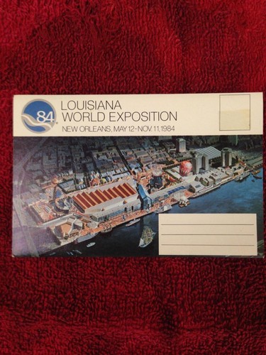 Lot 9 Louisiana Exposition 1984 Postcards Souvenir Folder Mini Picture Book - Picture 5 of 12