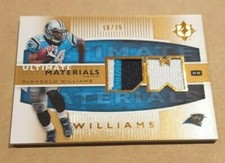 2007 Ultimate Collection DeAngelo Williams 3CLR Dual Patch Card #ed/35- Panthers