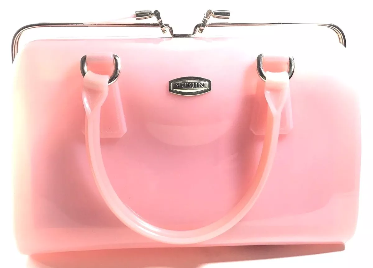 Light pink top satchel handbag