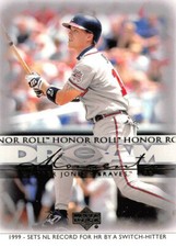 2002 Upper Deck Honor Roll Chipper Jones #45 BB8